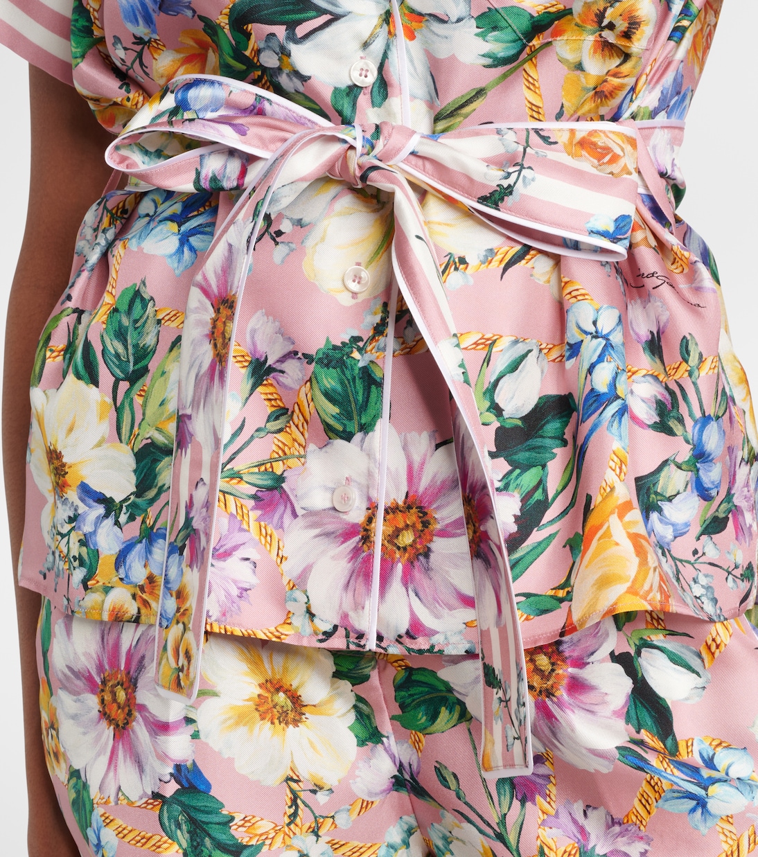 Bedruckte Bluse aus Seide | Dolce&Gabbana