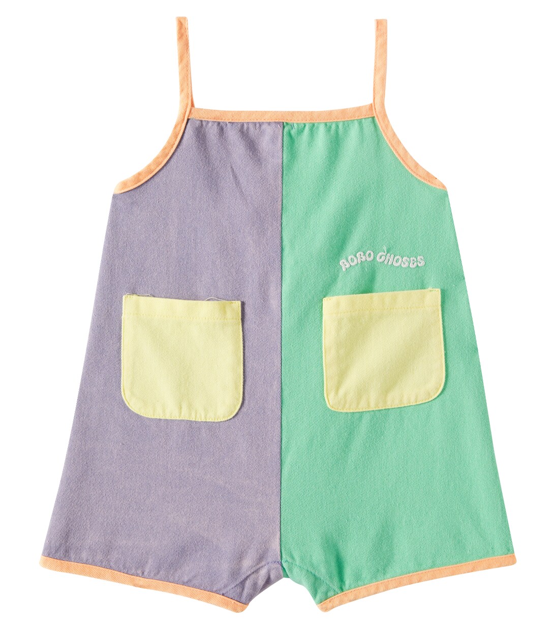 Baby colorblock cotton jumpsuit | Bobo Choses