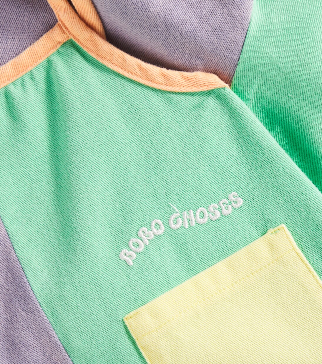 Baby colorblock cotton jumpsuit | Bobo Choses