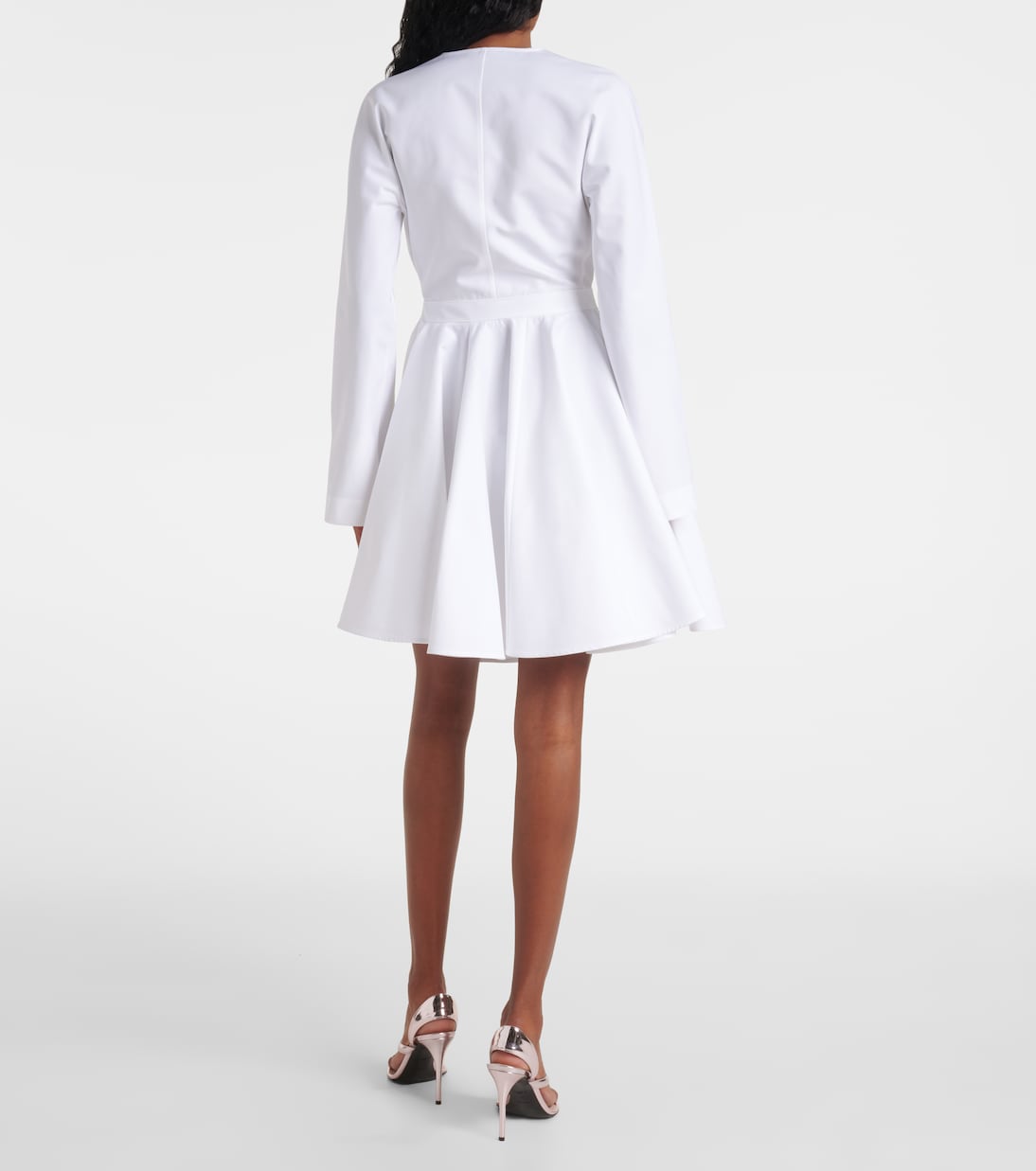 Vestido corto asimétrico de algodón | Alaïa