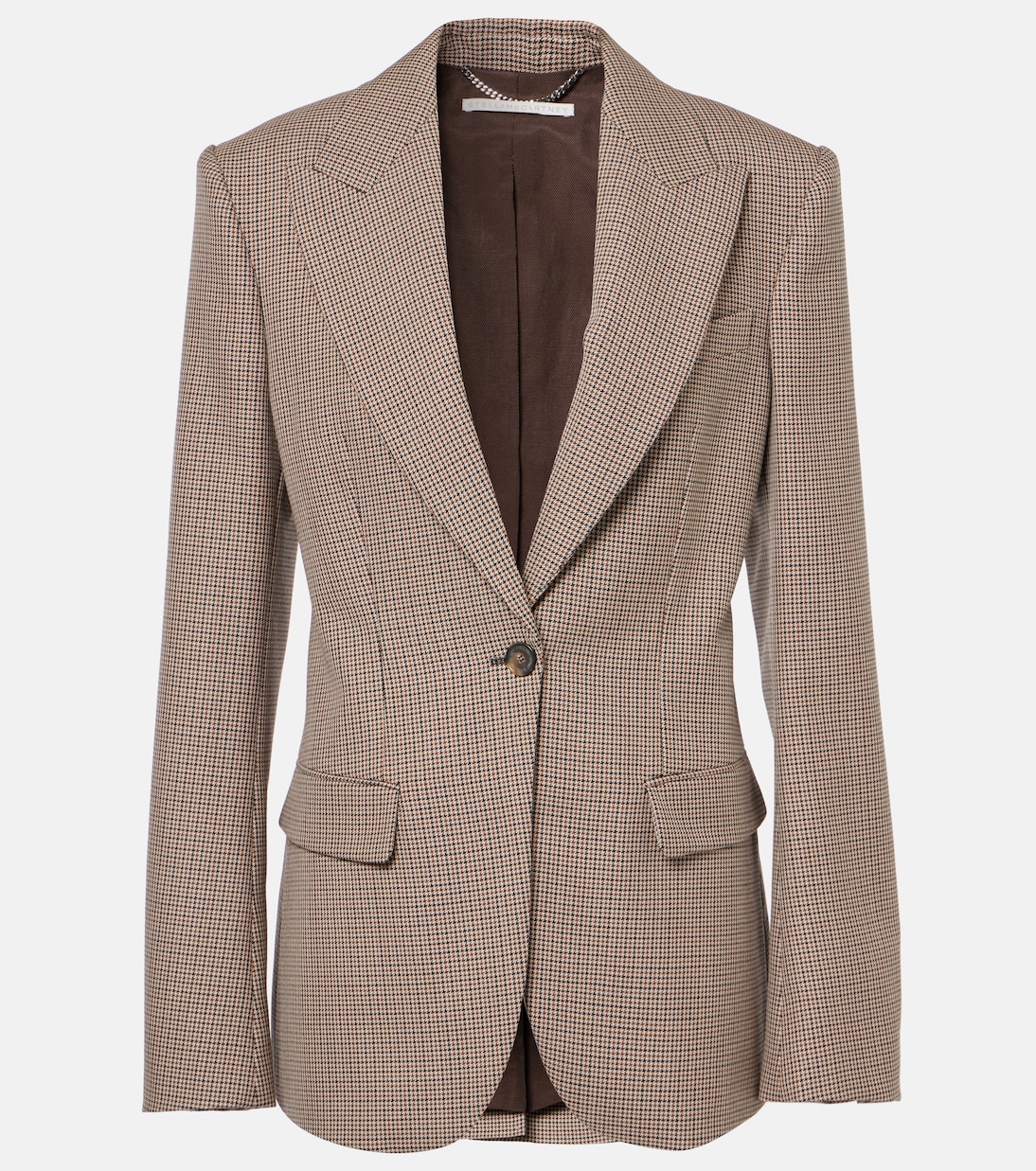 Blazer en laine vierge à carreaux | Stella McCartney