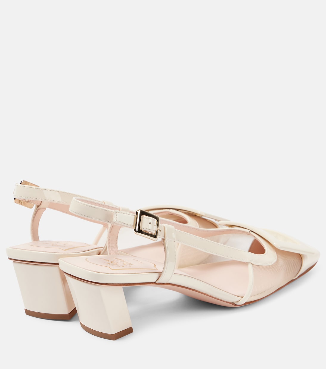 Belle Vivier 45 leather slingback pumps | Roger Vivier