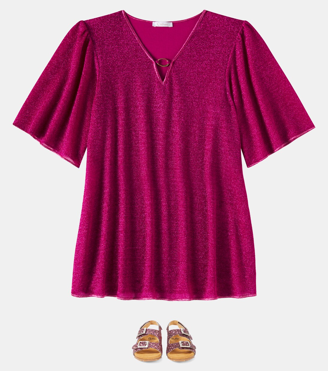 Lumière lamé beach dress | Oséree Kids