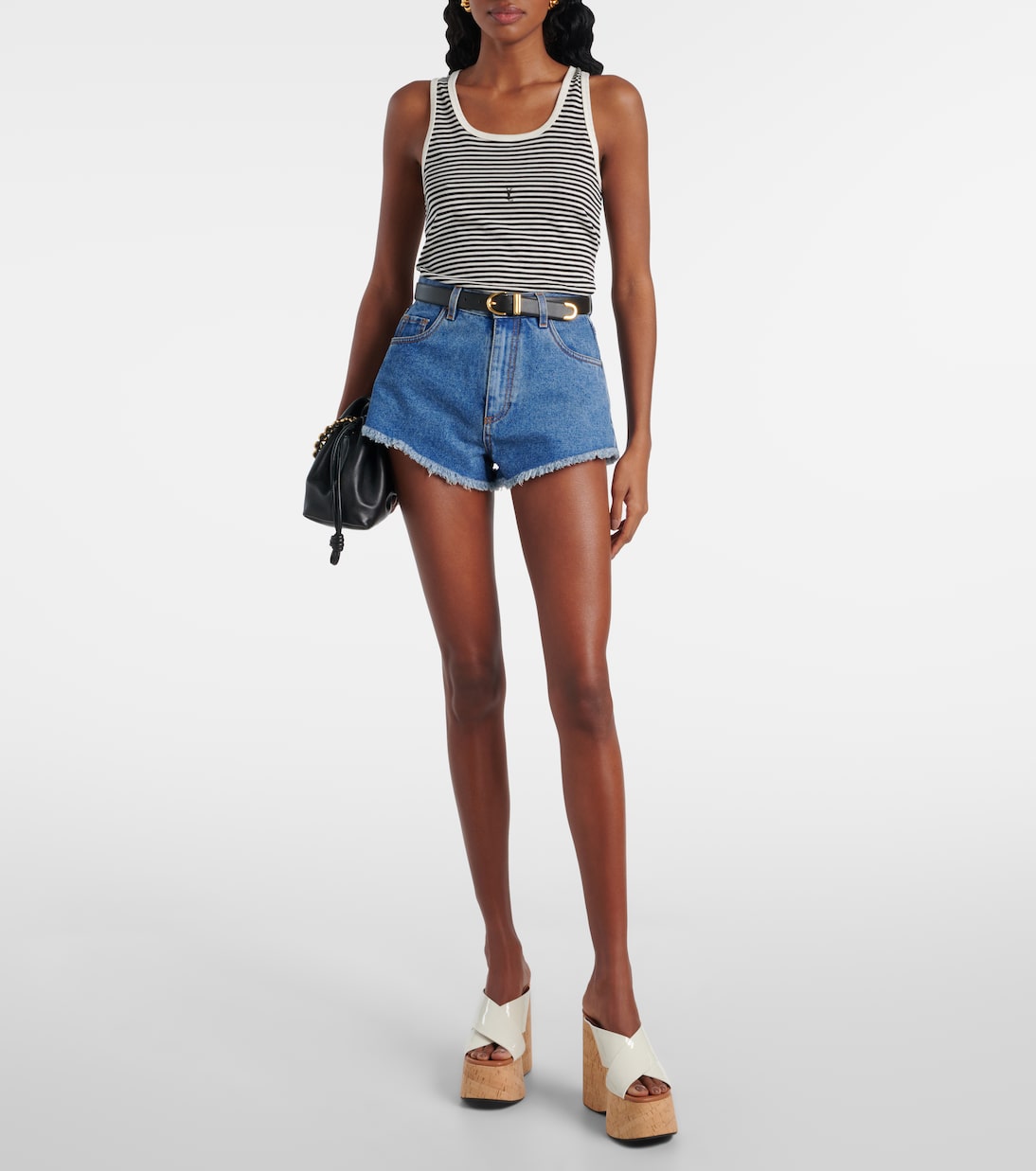 Mara 135 patent leather platform sandals | Paris Texas