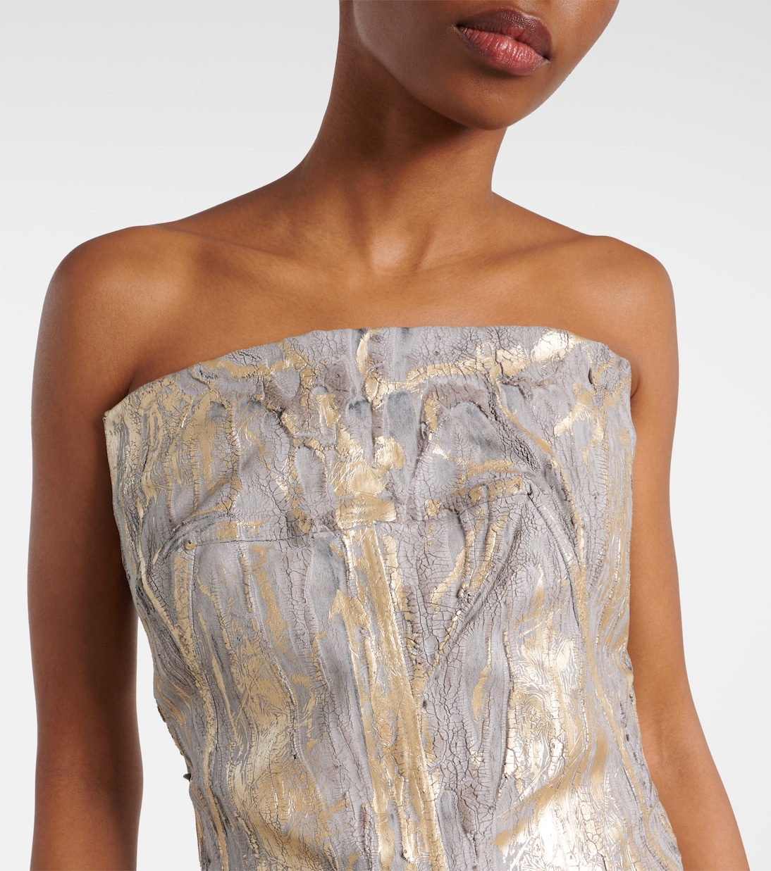 Bustier-Top aus Denim | Rick Owens