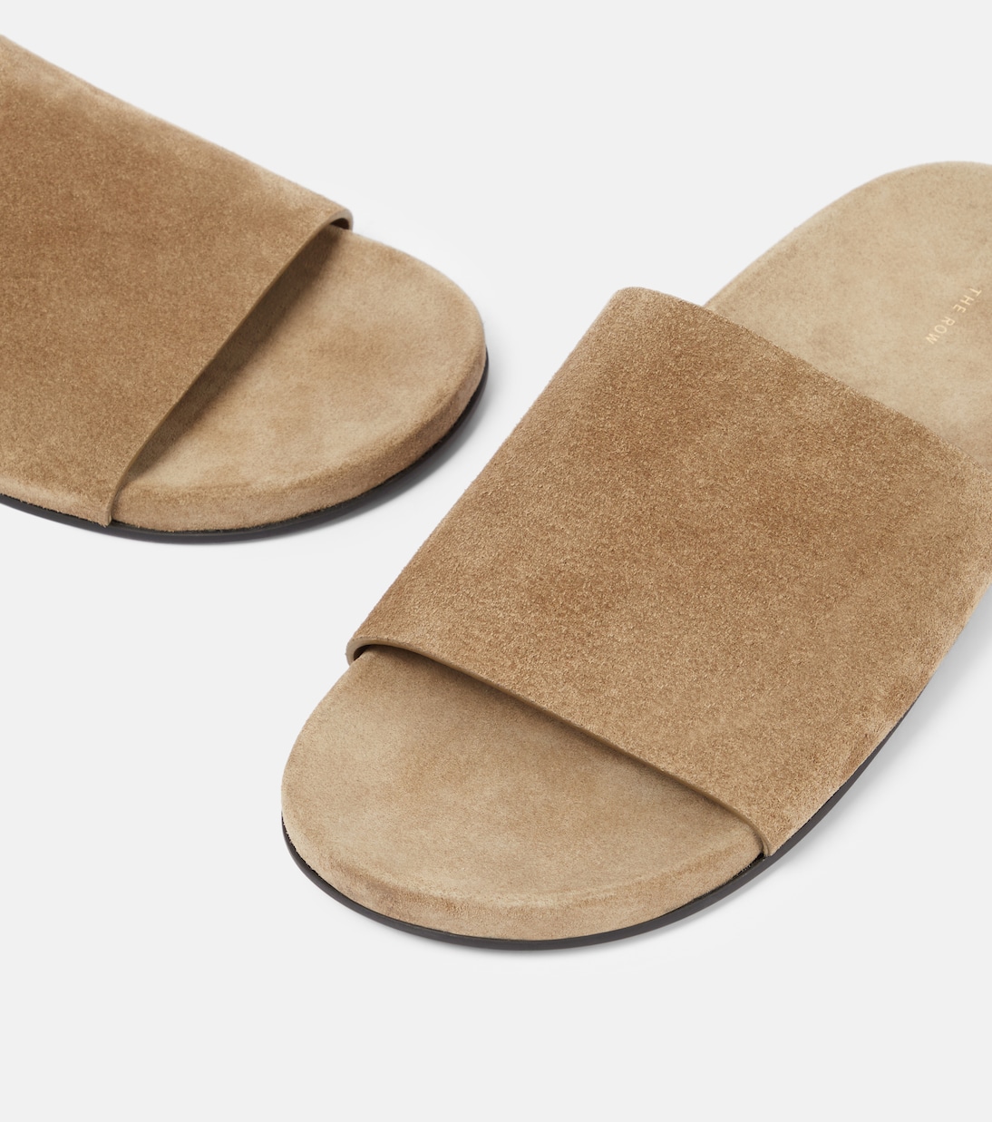 Hugh suede slides | The Row