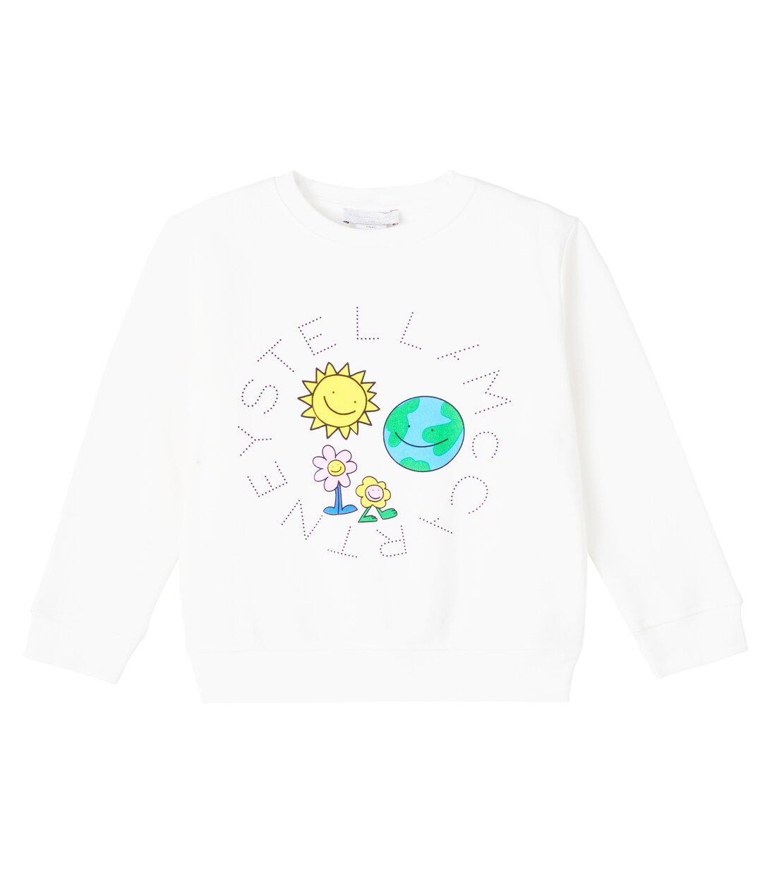 Logo printed cotton jersey sweatshirt | Stella McCartney Kids