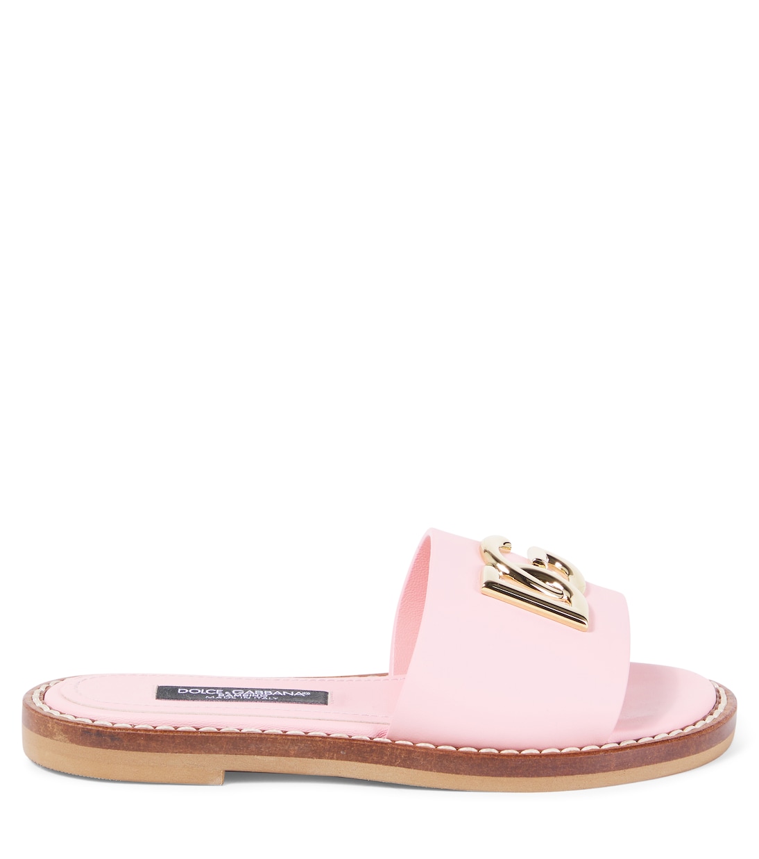 DG leather slides  | Dolce&Gabbana Kids