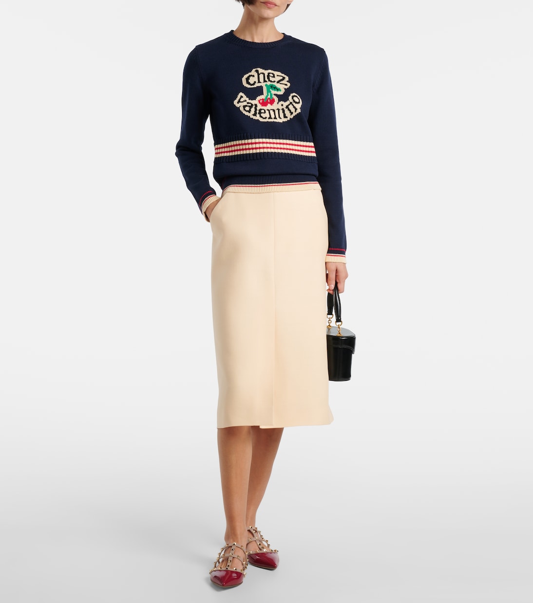 Chez Valentino cotton sweater | Valentino