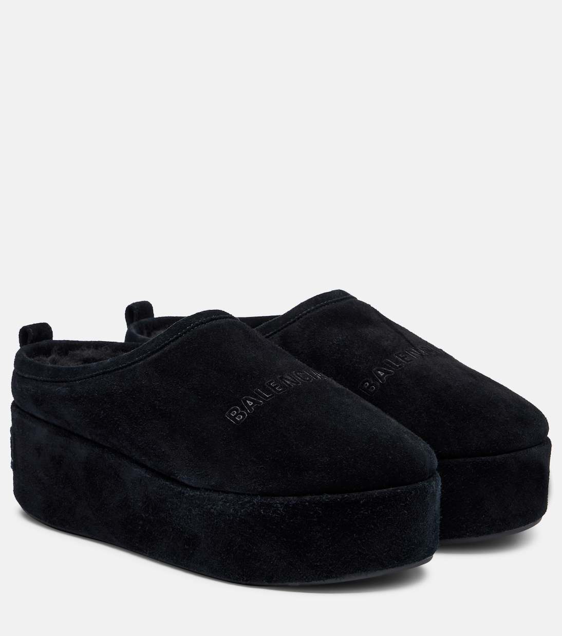 Plateau-Slippers Alaska aus Veloursleder | Balenciaga