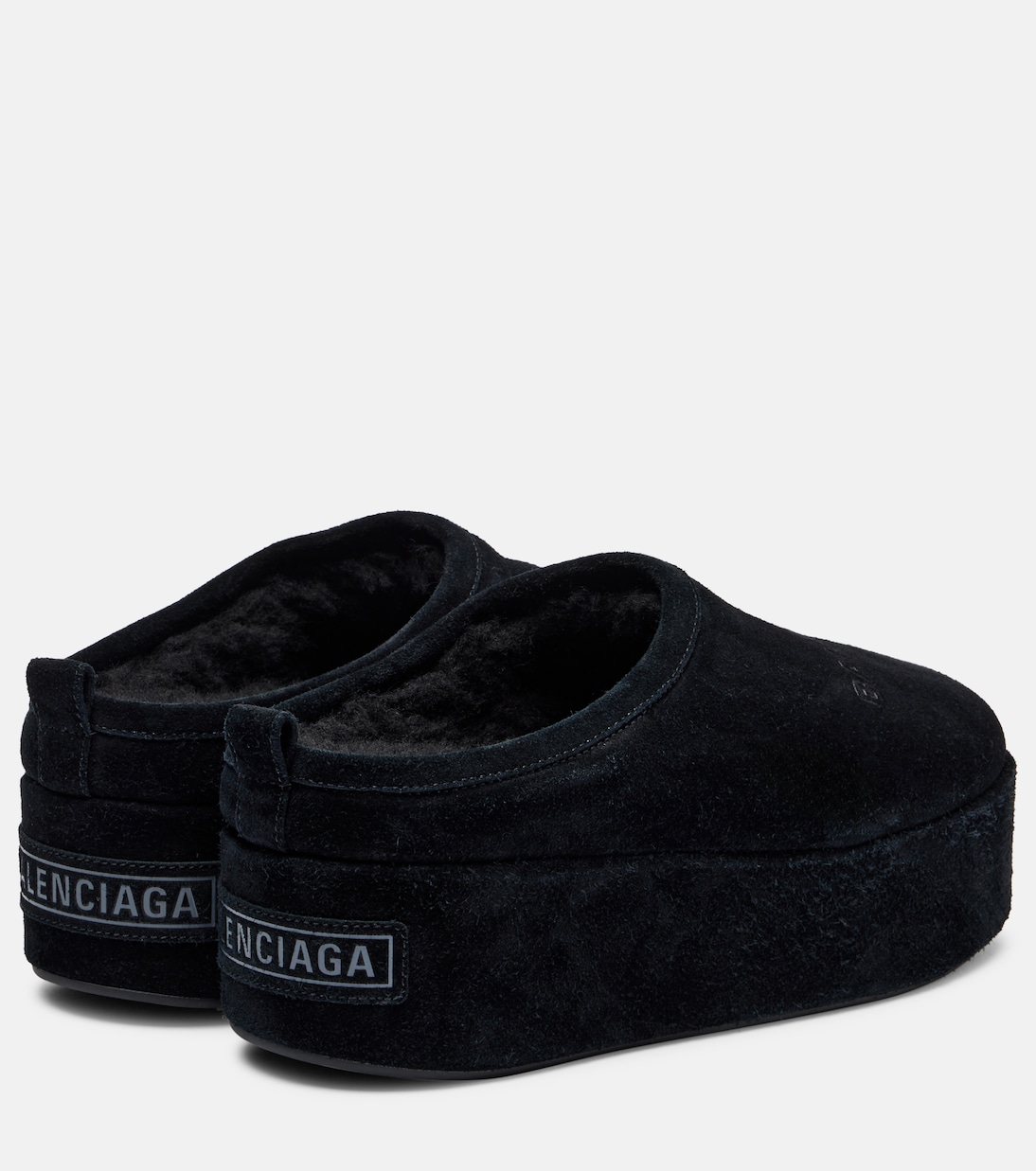 Plateau-Slippers Alaska aus Veloursleder | Balenciaga