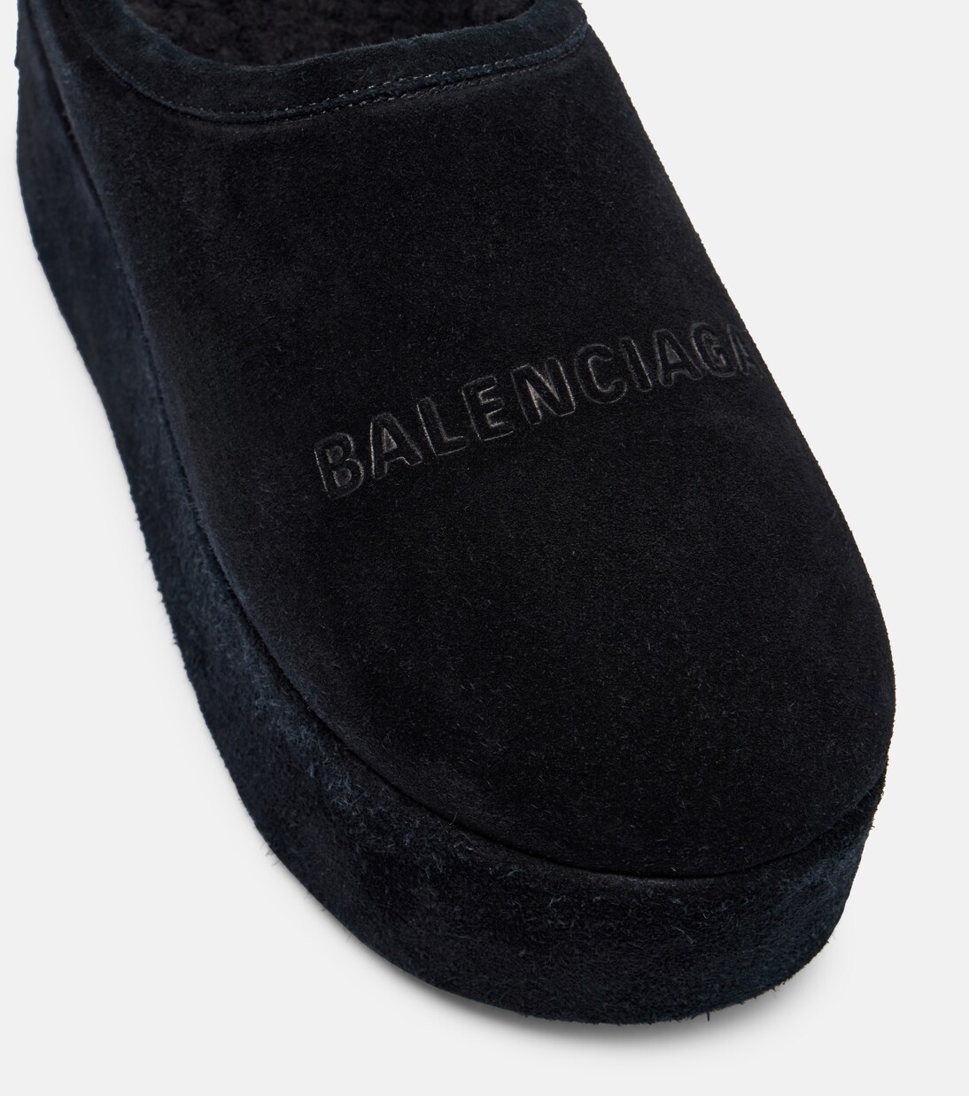 Plateau-Slippers Alaska aus Veloursleder | Balenciaga