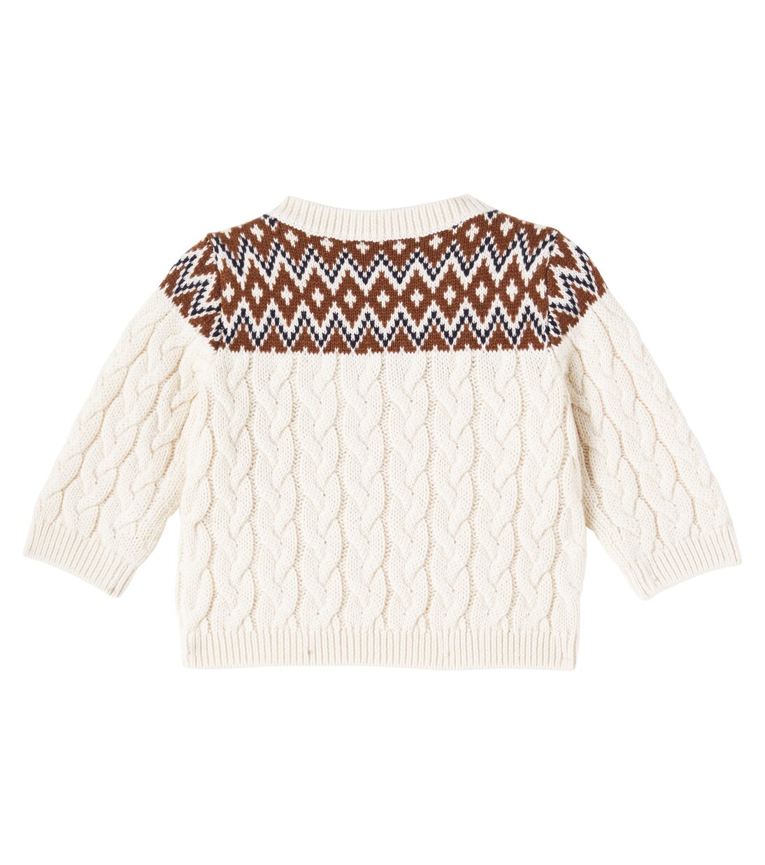 Baby Pullover Joshua aus Wolle und Baumwolle  | Bonpoint