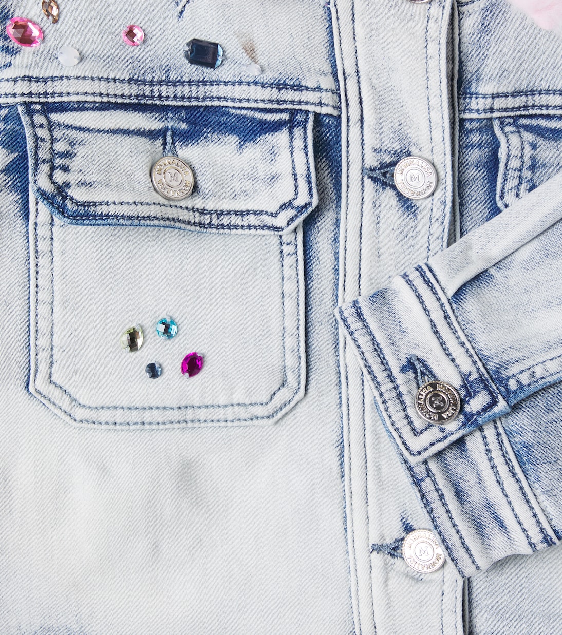 X Disney® Jeansjacke mit Kristallen | Monnalisa