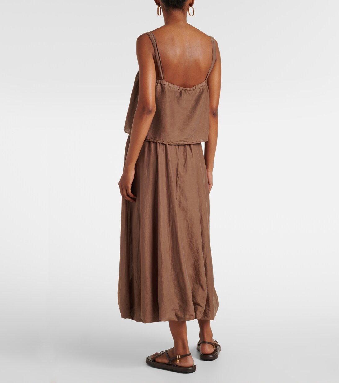 Andrea cotton and silk voile top | Velvet