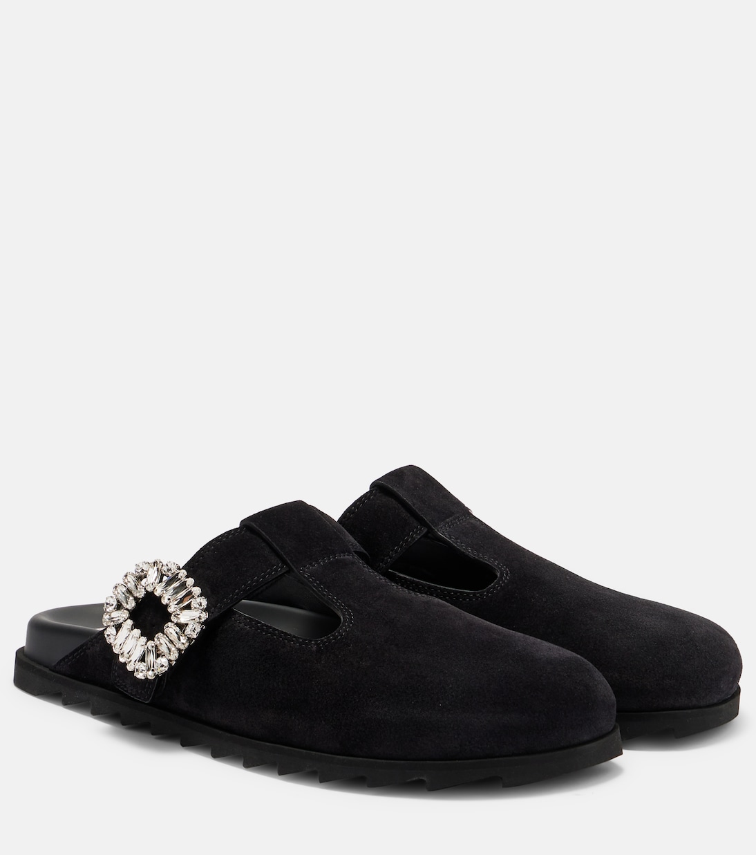 Slippers Slidy Viv' aus Veloursleder | Roger Vivier