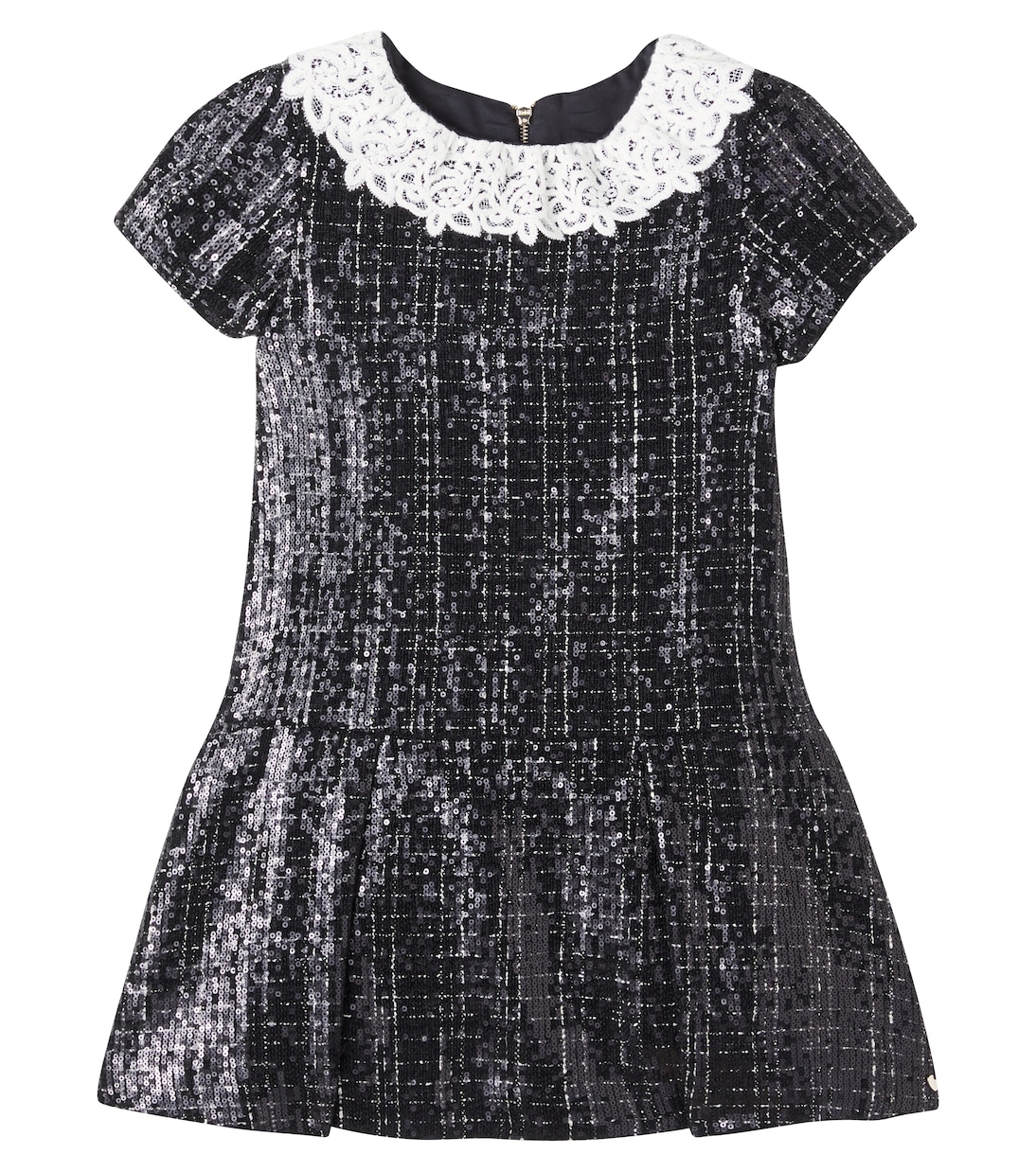 Vestido de tweed con encaje | Tartine et Chocolat