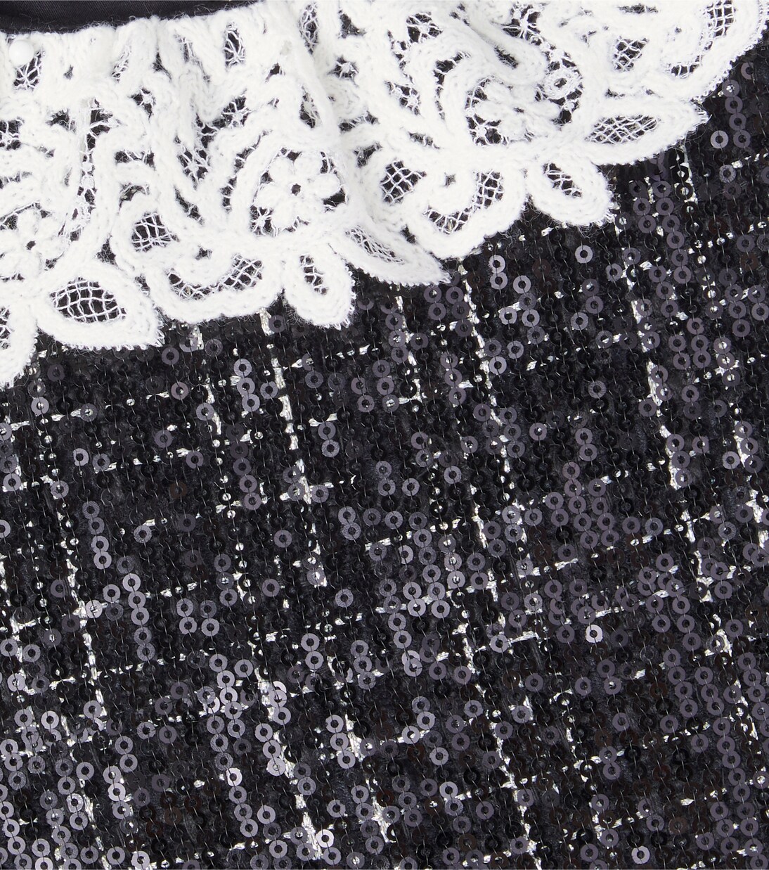 Vestido de tweed con encaje | Tartine et Chocolat