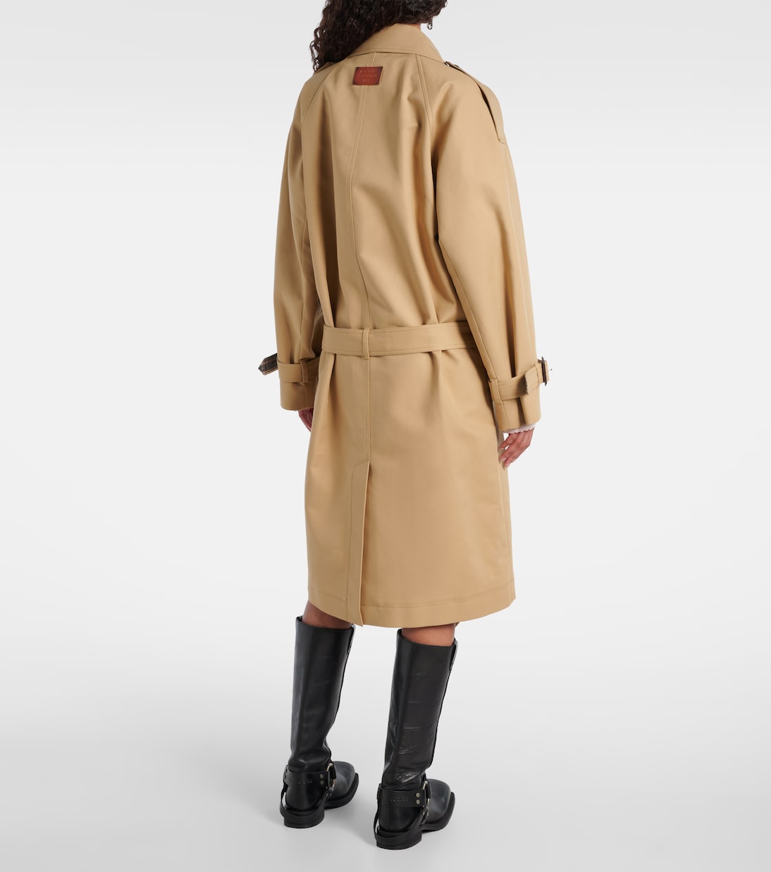 Cotton satin trench coat | Acne Studios