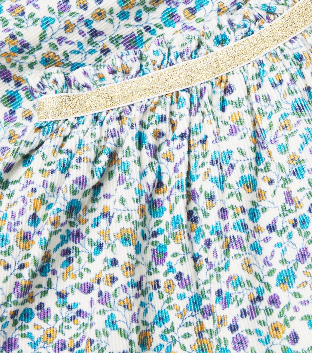 Gonna Cephee in velluto di cotone con stampa | Louise Misha