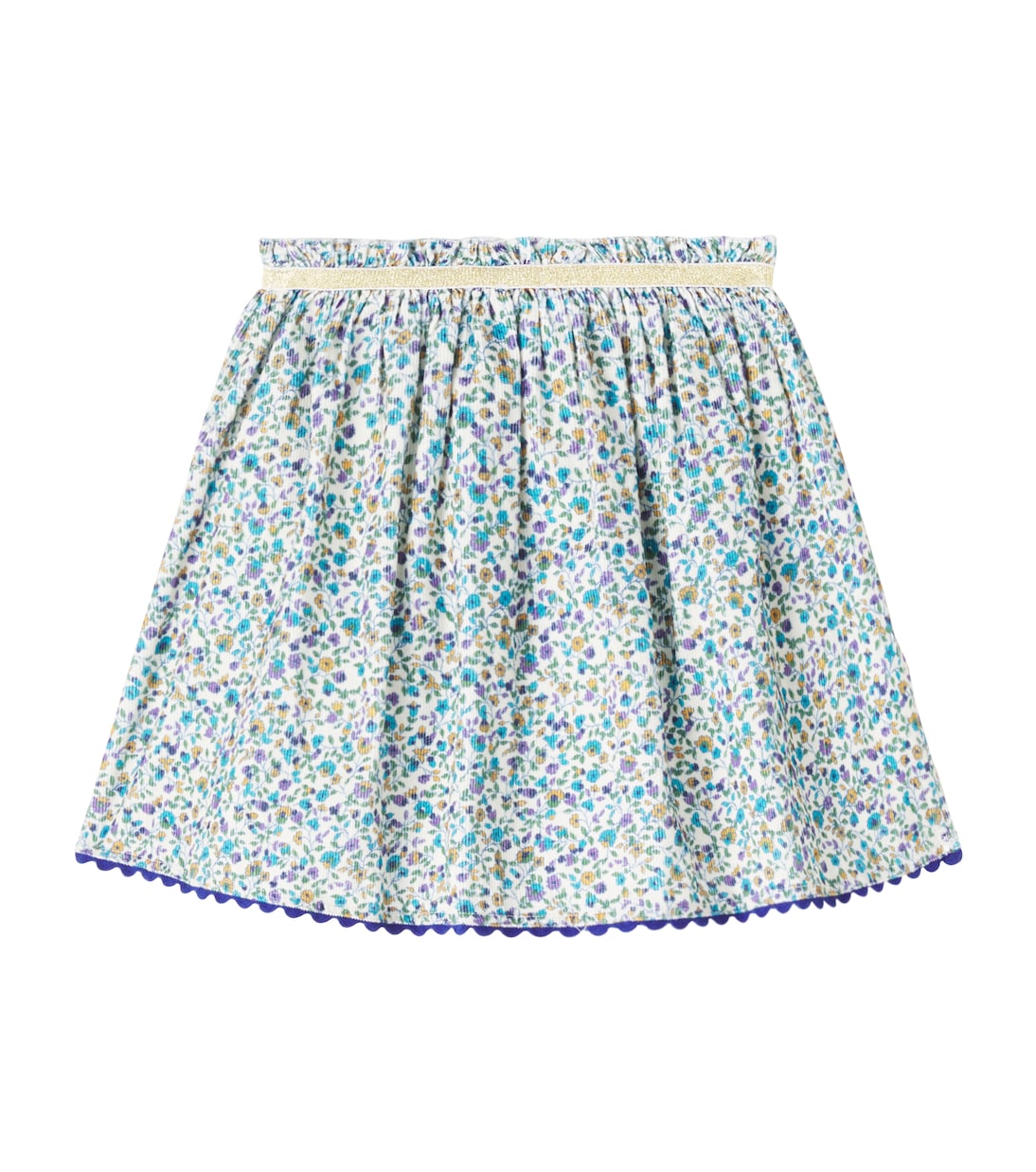 Gonna Cephee in velluto di cotone con stampa | Louise Misha