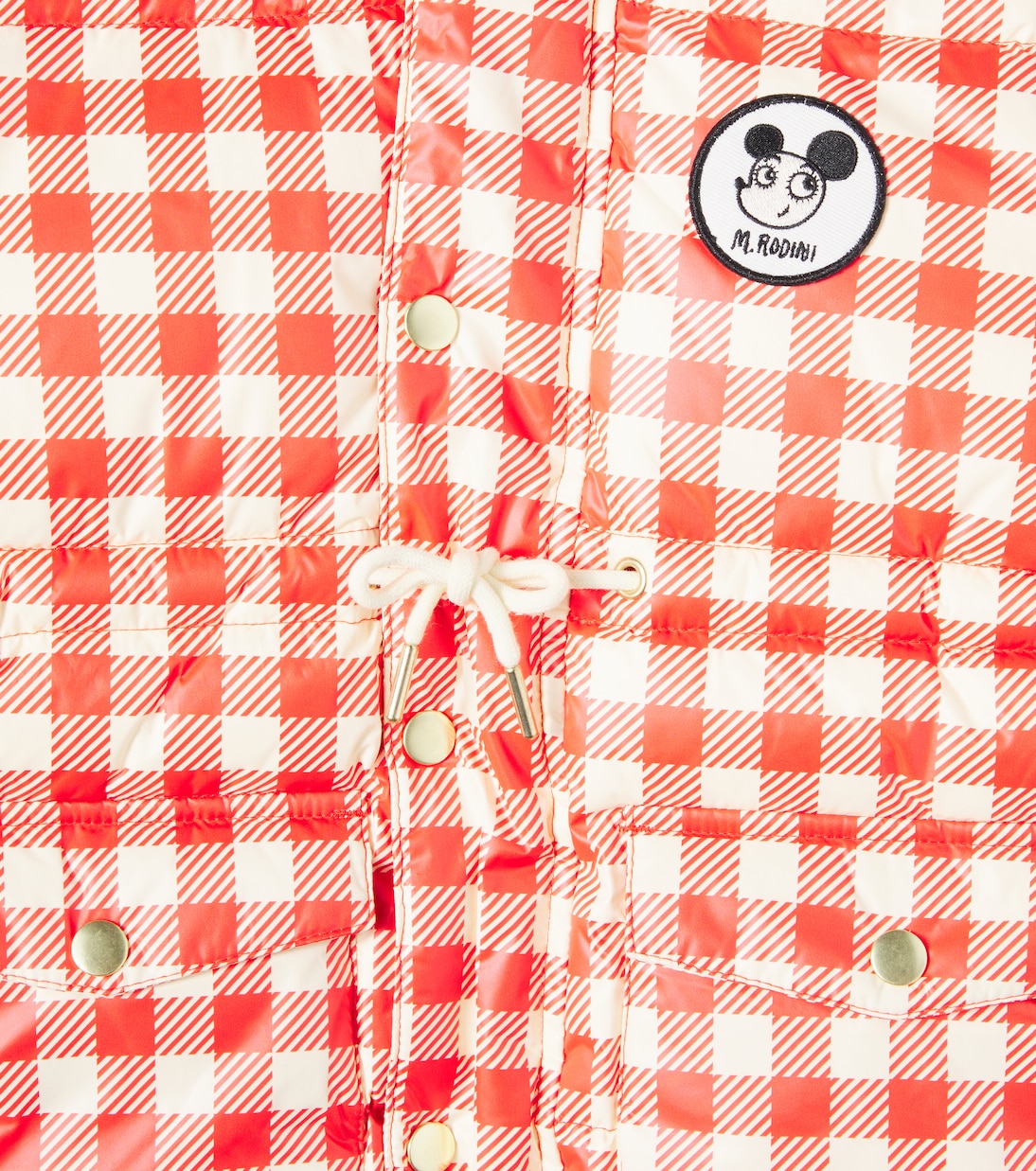 Gingham puffer jacket | Mini Rodini
