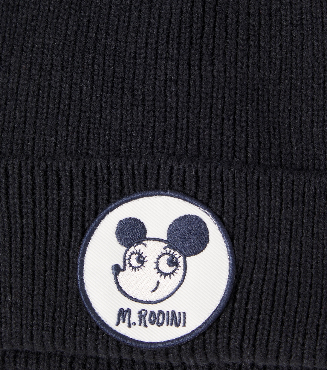 Gorro de algodón y lana con aplique | Mini Rodini