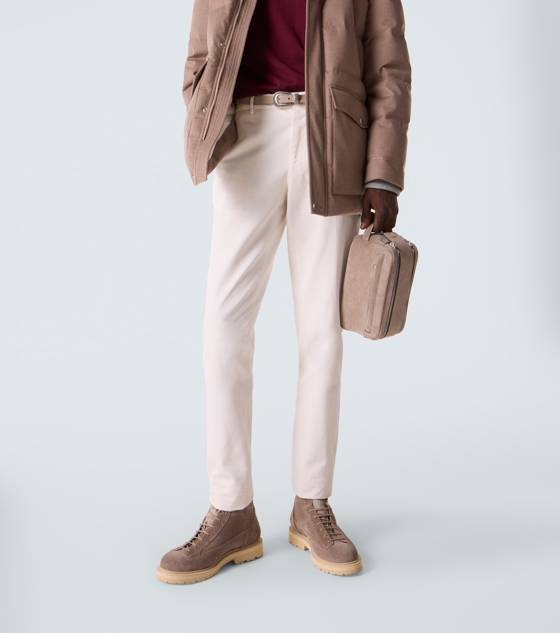 Kosmetiketui aus Veloursleder | Brunello Cucinelli