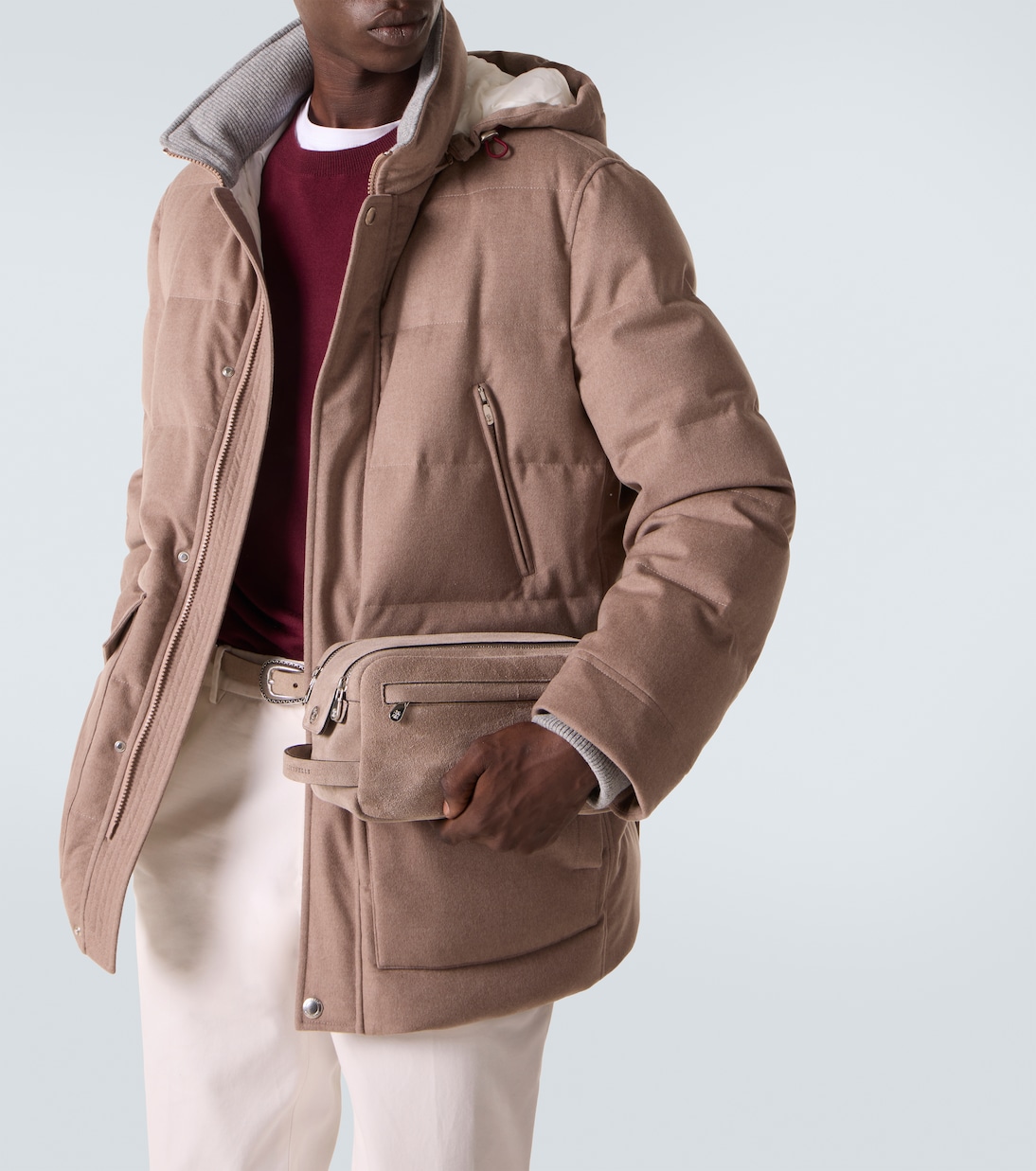 Kosmetiketui aus Veloursleder | Brunello Cucinelli