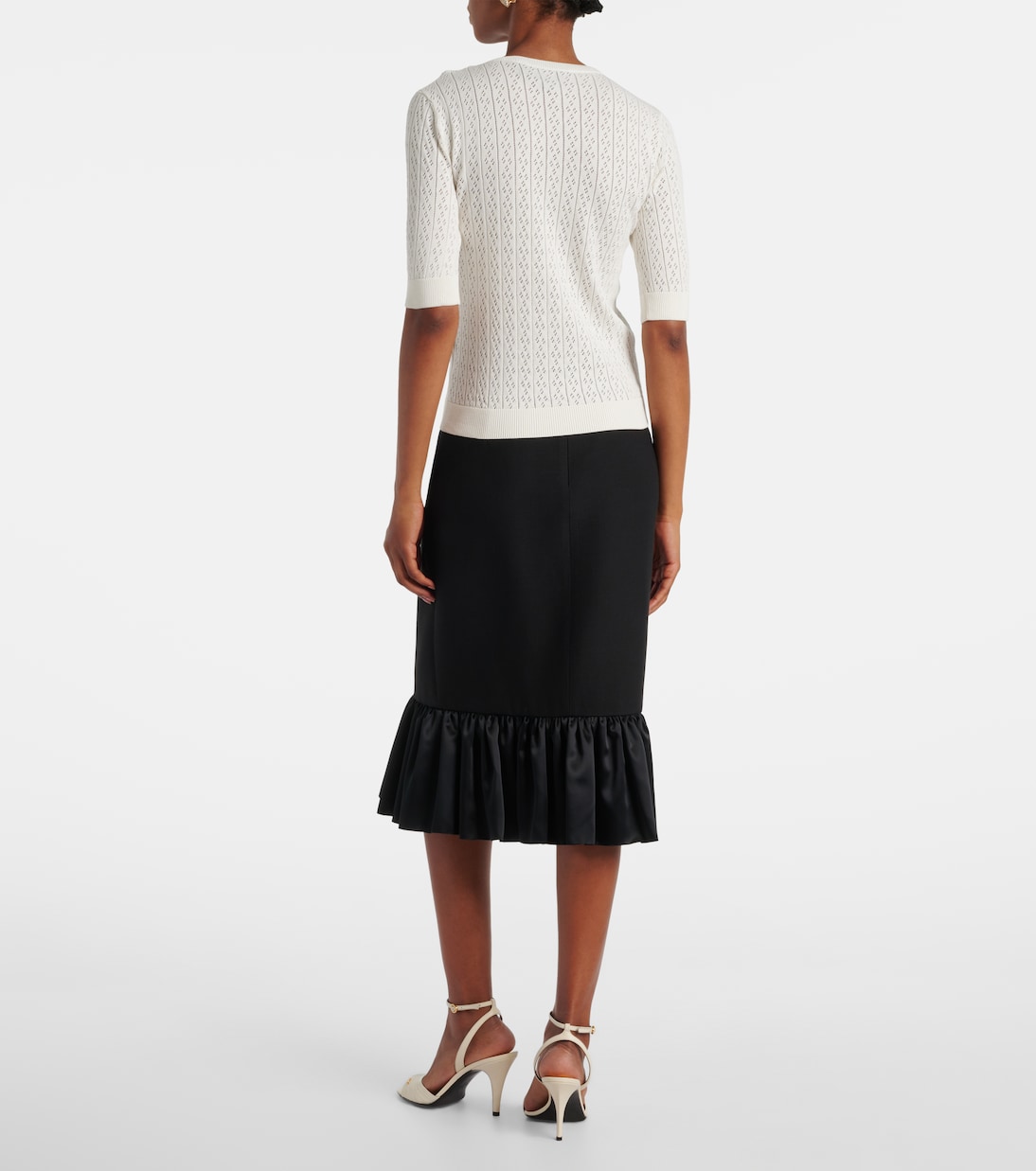 Crystal-embellished cotton sweater | Valentino