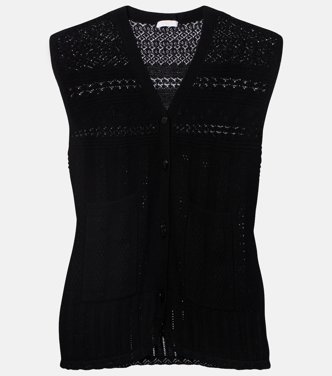 Mixte pointelle wool and cashmere sweater vest | Eres