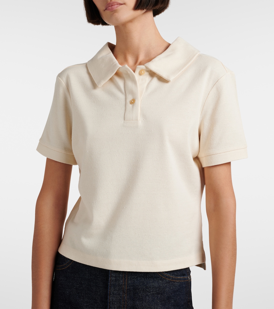 Jasna silk polo shirt | Khaite