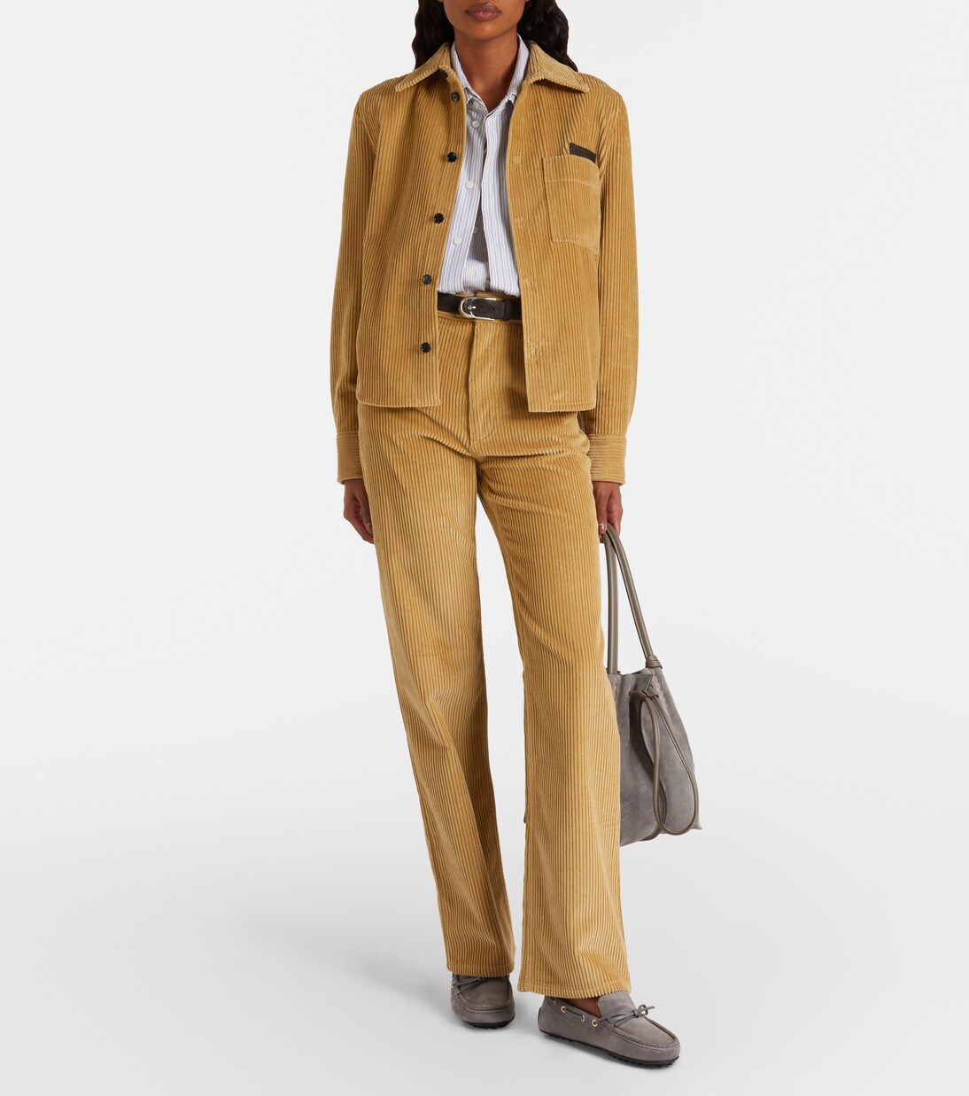 Gommino shearling-lined suede boat shoes | Tod's