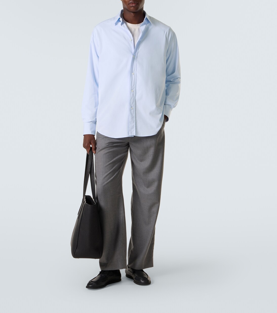 Granada cotton chambray shirt | The Row