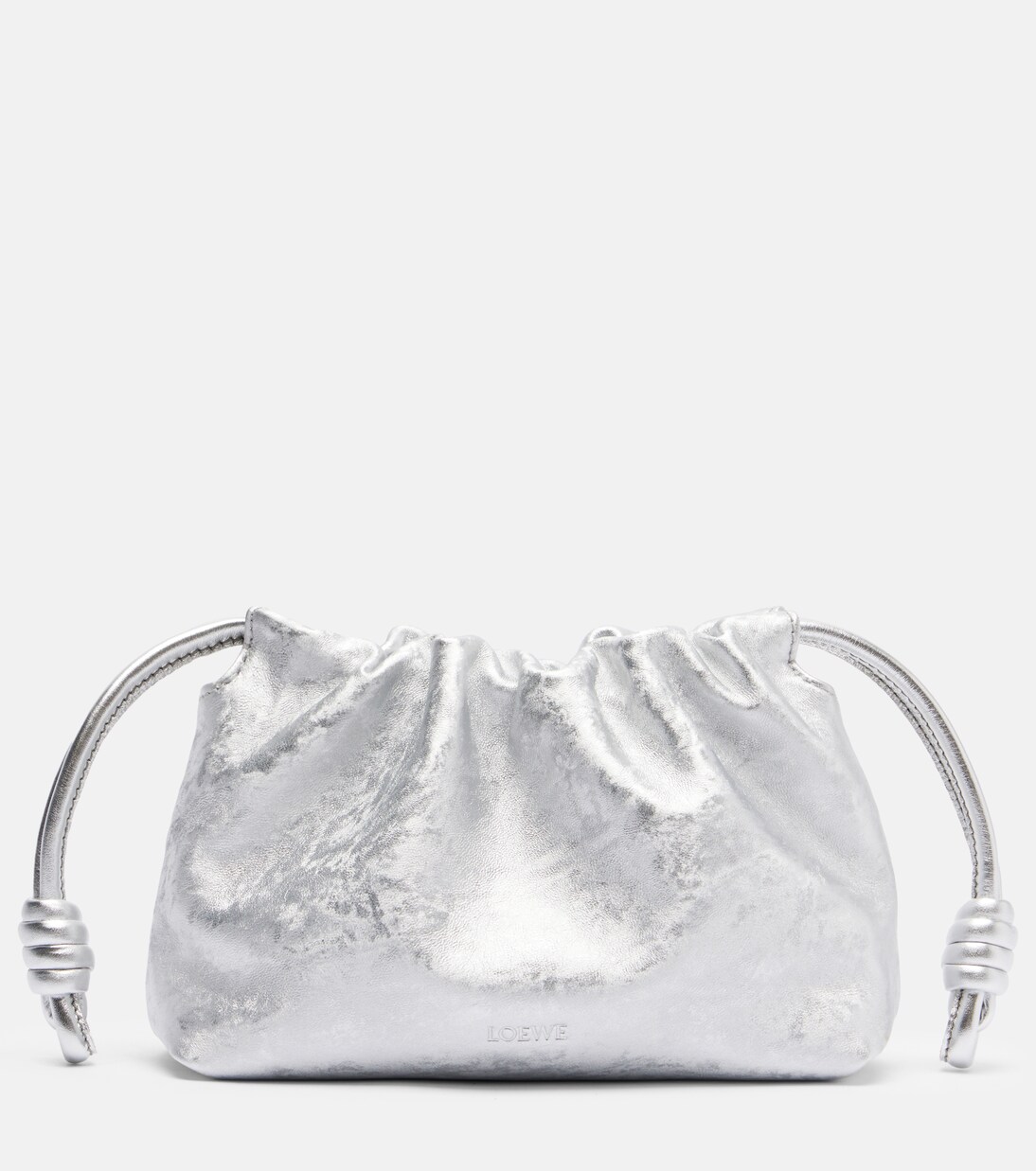 Clutch Flamenco Mini aus Metallic-Leder | Loewe