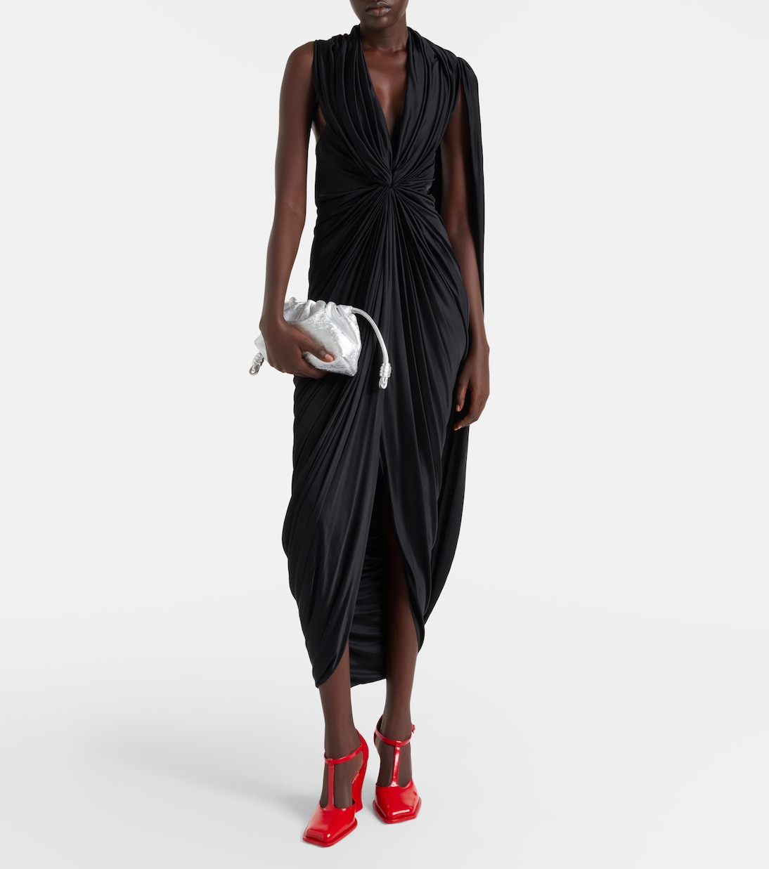 Clutch Flamenco Mini aus Metallic-Leder | Loewe