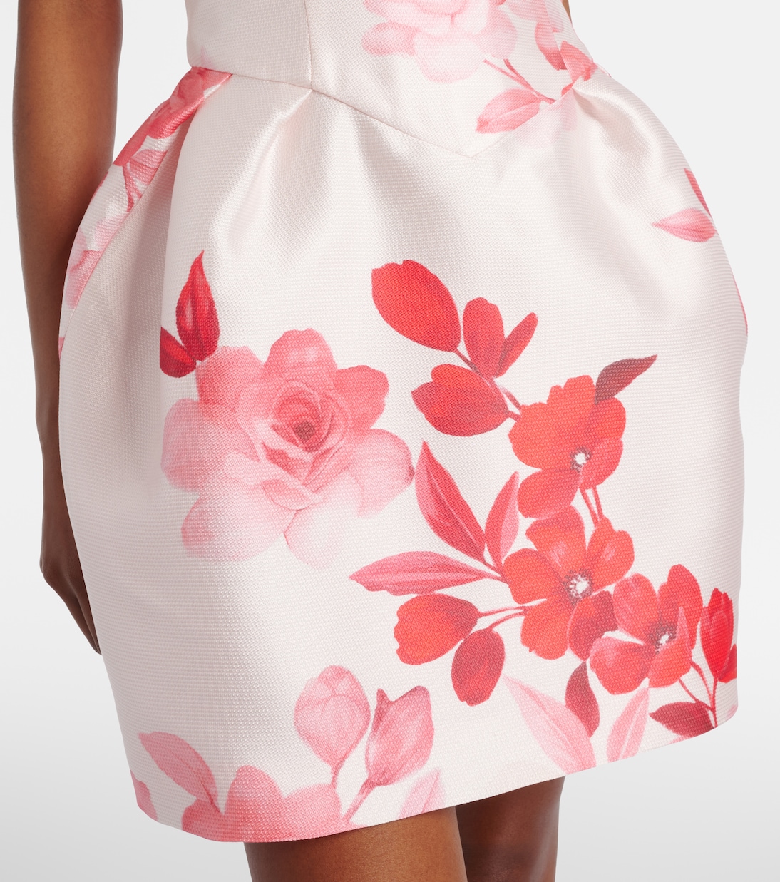 Robe bustier à fleurs | Monique Lhuillier