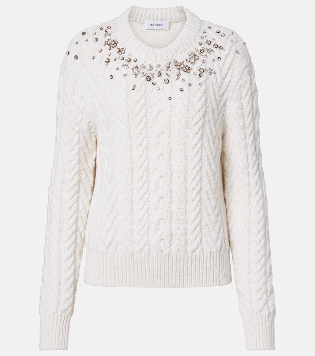 Pullover in lana e cashmere con decorazioni | McQueen