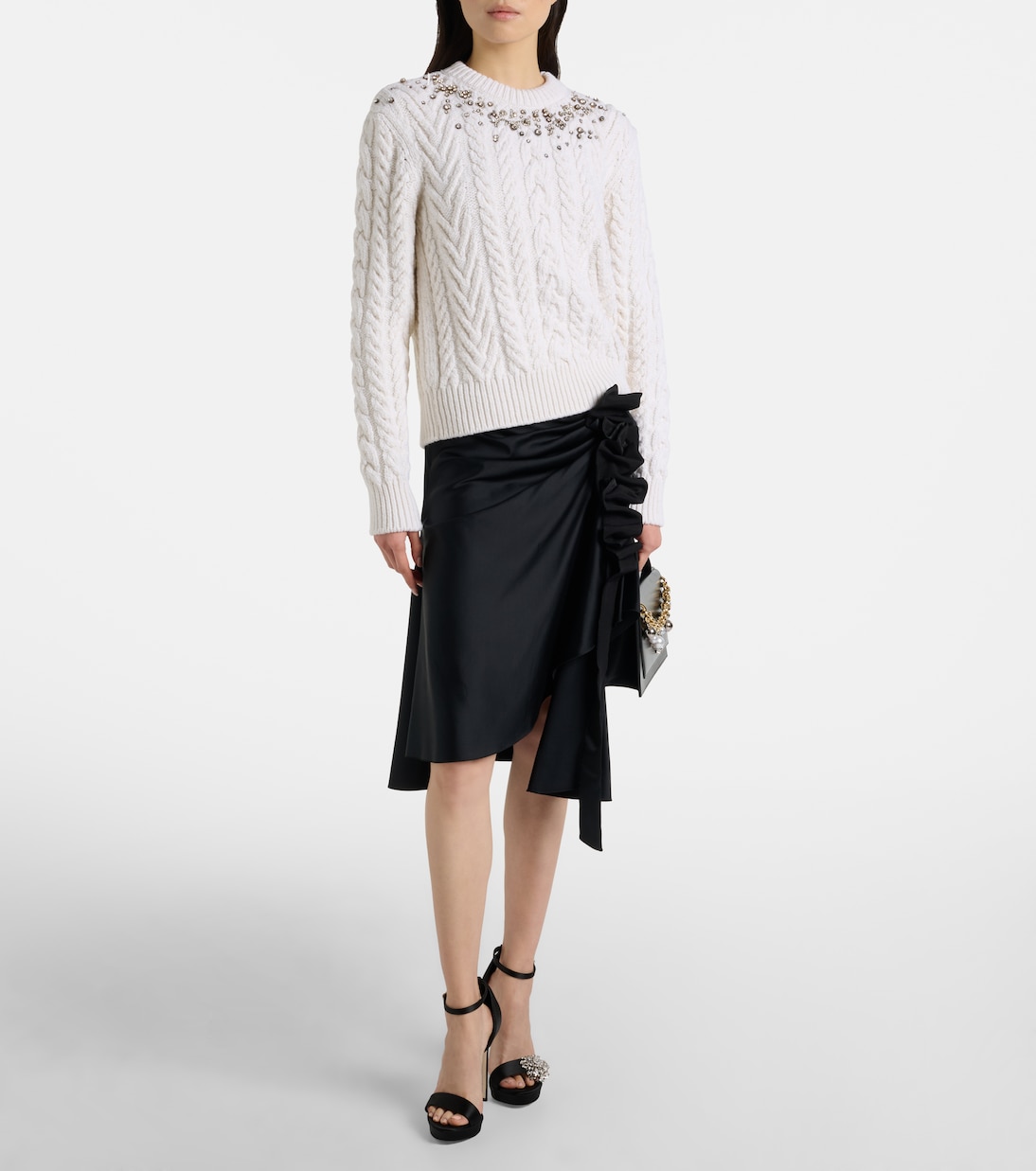 Pullover in lana e cashmere con decorazioni | McQueen
