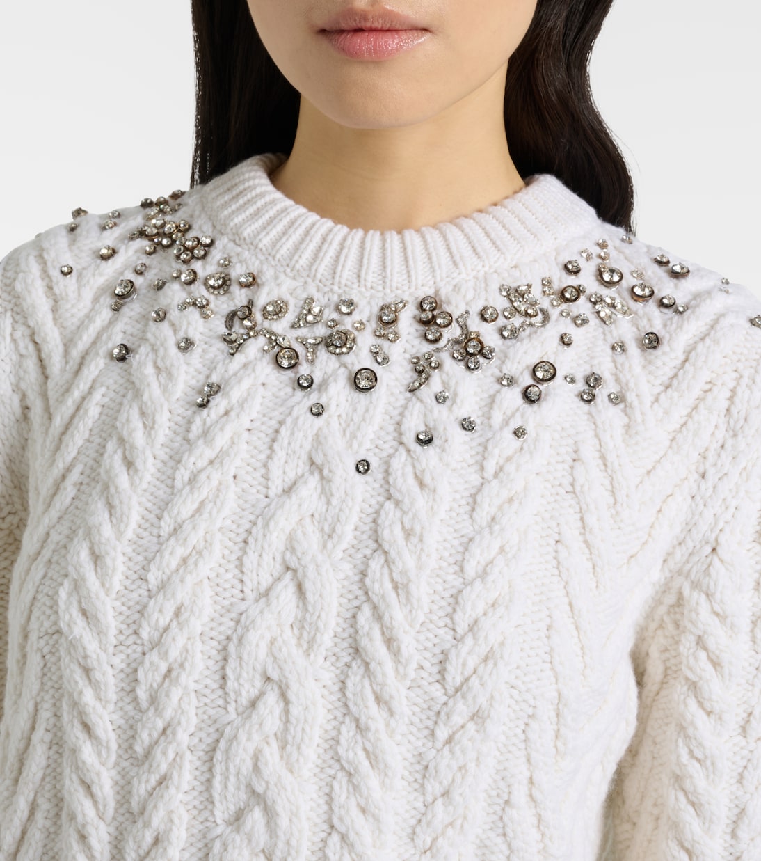 Pullover in lana e cashmere con decorazioni | McQueen