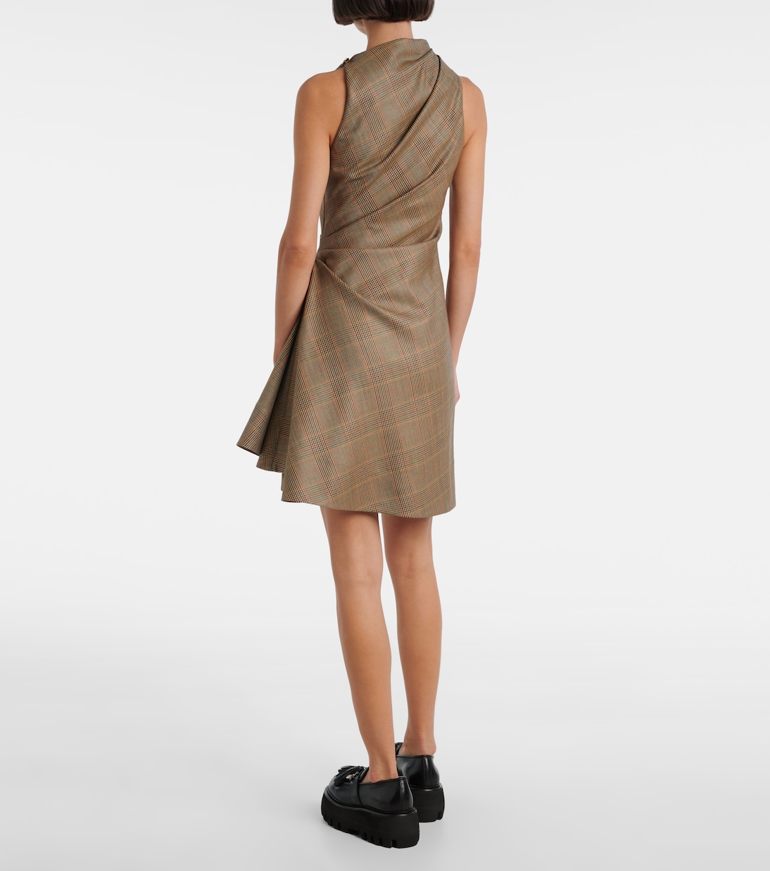 Prince of Wales check wool minidress | McQueen