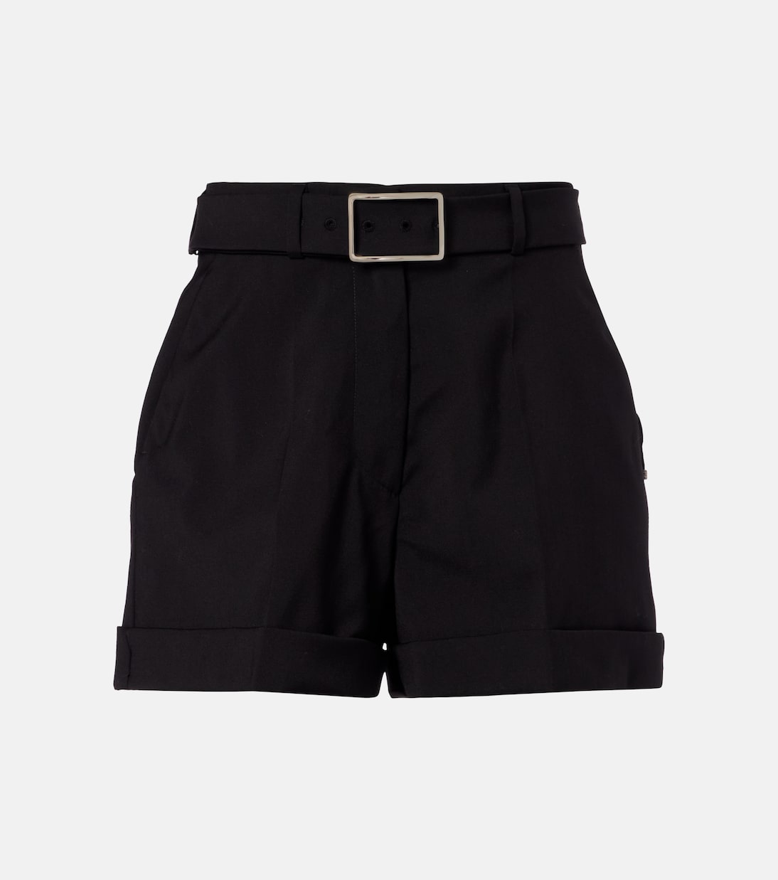 Ghiera belted virgin wool shorts | Sportmax