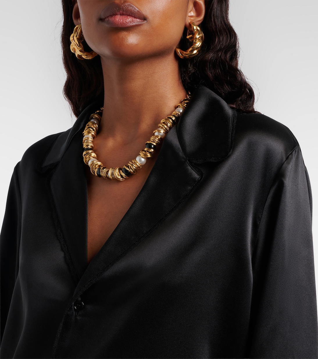 Silk satin shirt | Saint Laurent