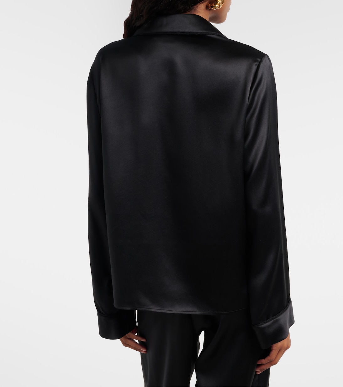 Silk satin shirt | Saint Laurent