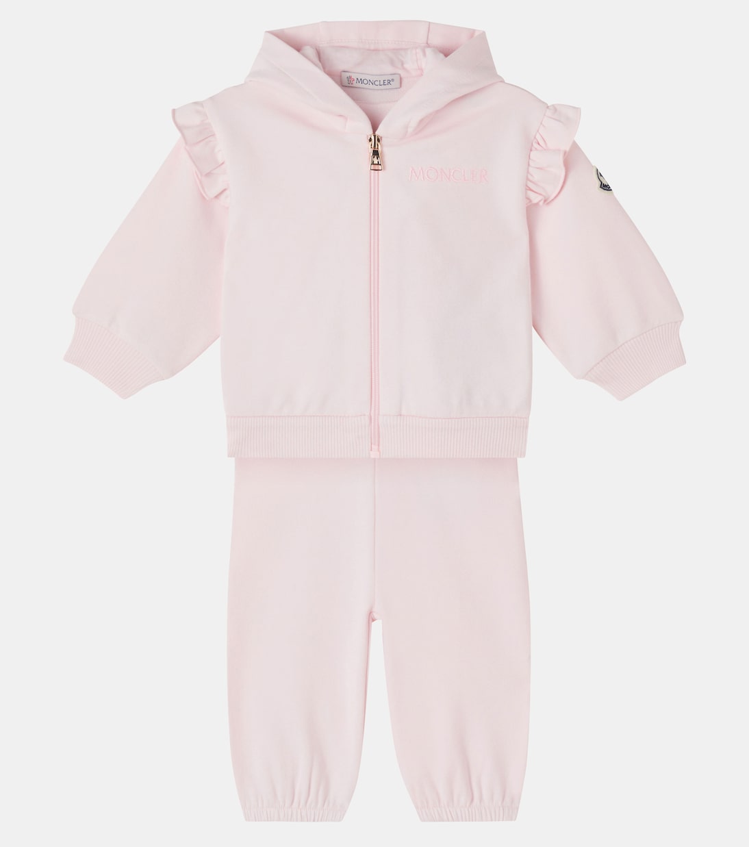 Baby fleece hoodie and sweatpants set | Moncler Enfant