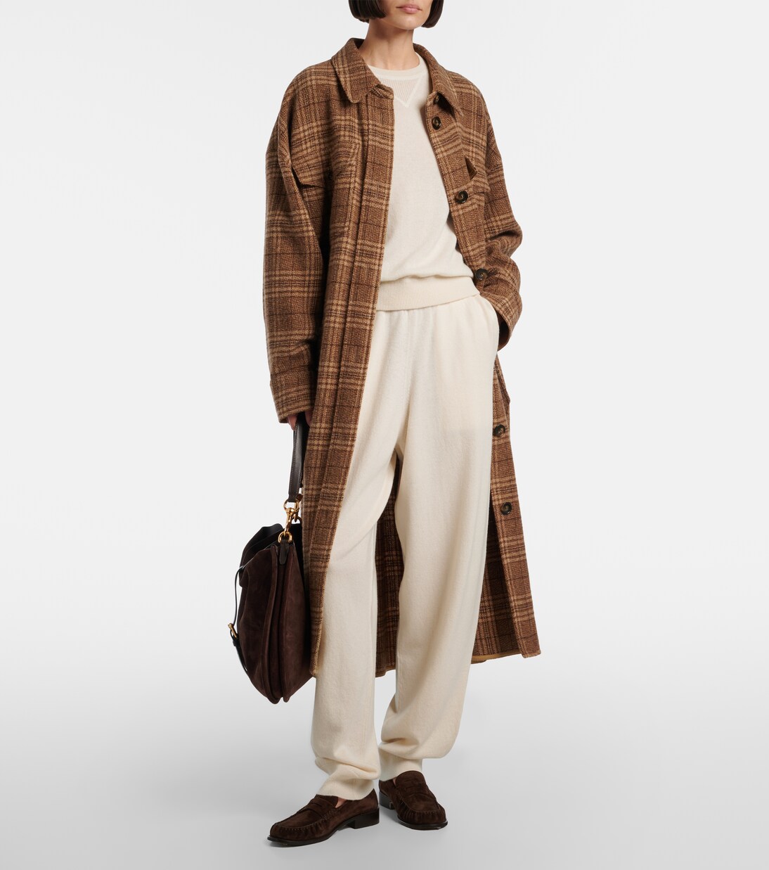 Pantalon de survêtement en laine et cachemire | Jardin des Orangers