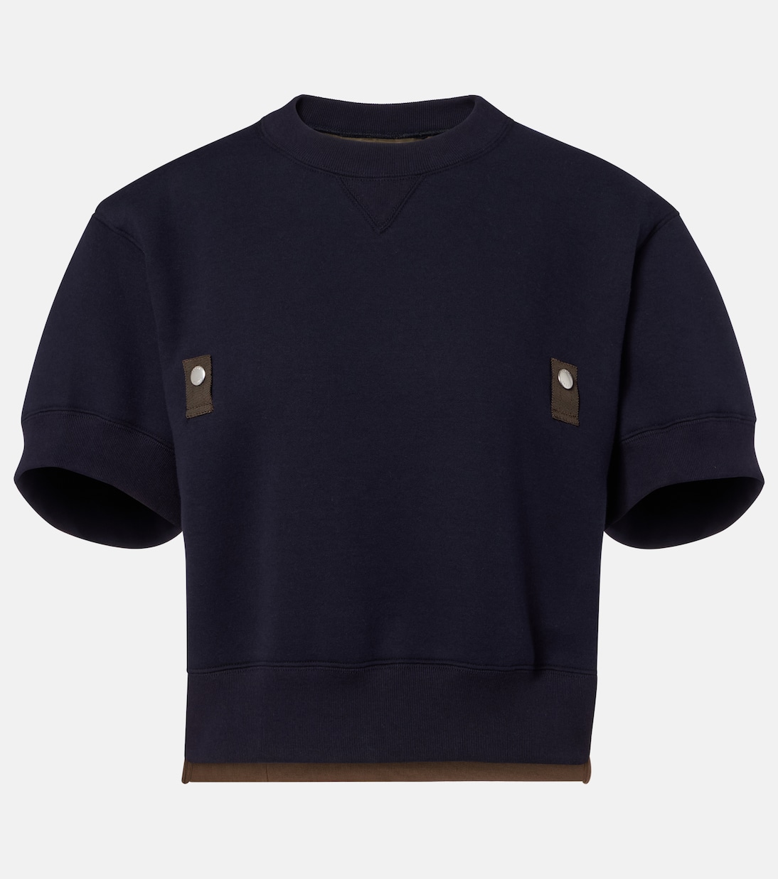 Cotton-blend and twill sweatshirt | Sacai