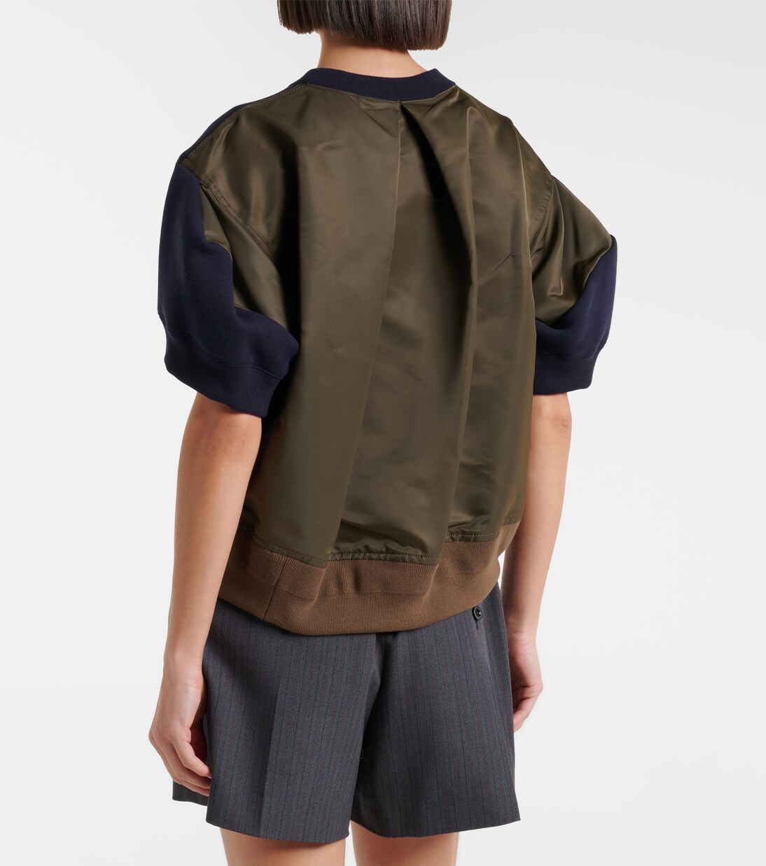 Cotton-blend and twill sweatshirt | Sacai