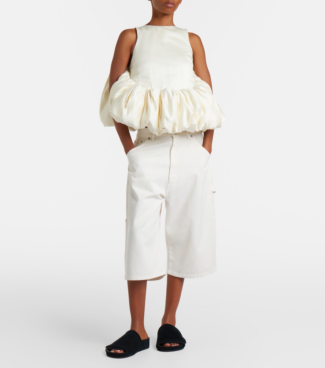 Silk duchess satin top | Phoebe Philo