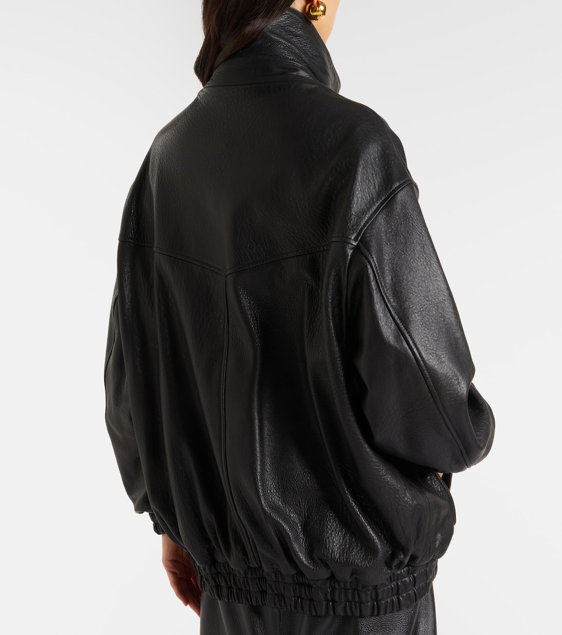 Beck leather bomber jacket | Nour Hammour